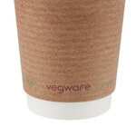 Gobelet double paroi compostable - lot de 500 - vegware -  - pla x90mm