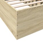 vidaXL Cadre de lit sans matelas chêne sonoma 90x200 cm
