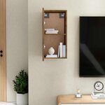 vidaXL Meuble TV Chêne fumé 30 5x30x60 cm Bois d'ingénierie