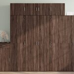 vidaXL Buffet haut chêne marron 80x42 5x185 cm bois d'ingénierie