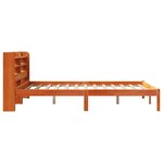 vidaXL Cadre de lit et tête de lit sans matelas cire marron 160x200 cm
