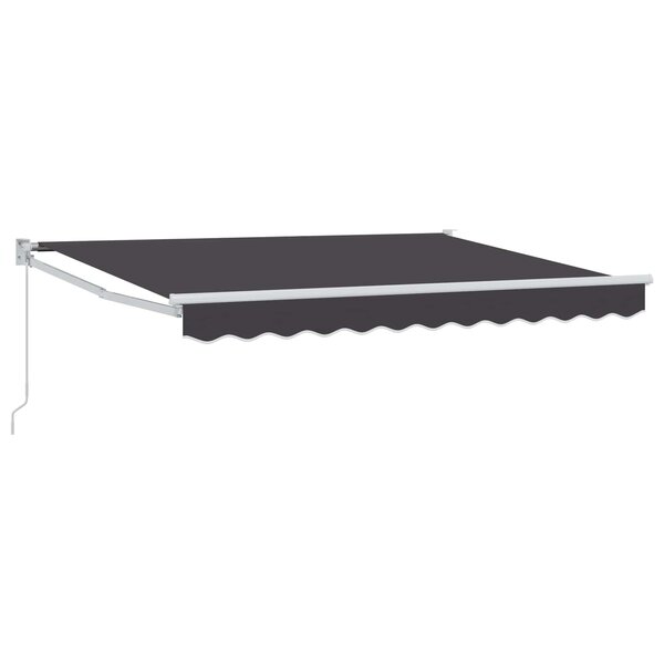 vidaXL Auvent rétractable Anthracite 3 5 x 2 m