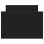 Lit vidaXL sans matelas Noir Chêne 75x190 cm Bois d'ingénierie