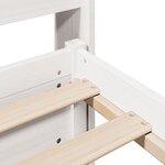 vidaXL Cadre de lit avec tête de lit sans matelas blanc 180x200 cm