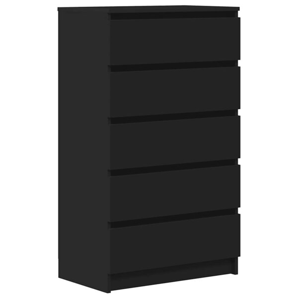 vidaXL Commode Noir 60x36x103 cm Bois d'ingénierie