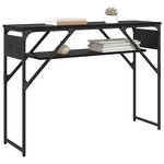 vidaXL TableConsole Chêne noir 105x30x75cm Bois d'ingénierie