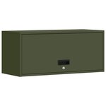vidaXL Armoire murale pour garage Vert olive 80 x 33 x 35 cm