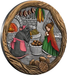 Pièce de monnaie en Argent 1 Dollar g 31.1 (1 oz) Millésime 2026 Fairy Tales THUMBELINA