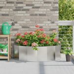 vidaXL Jardinière Argent 120 x 60 x 35 cm Acier inoxydable