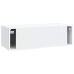 vidaXL Meuble TV mural Blanc 98 x 41 x 30 cm Bois d'ingénierie