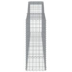 vidaXL Paniers à gabions arqués 5 Pièces 400x50x120/140 cm Fer galvanisé