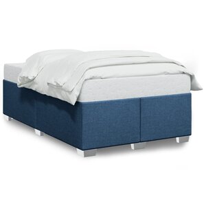 vidaXL Cadre de lit sans matelas bleu 120x200 cm tissu