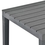 vidaXL Table de jardin Anthracite 78x78x72 cm Plastique