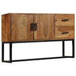 vidaXL Buffet Marron 110x30x70 cm Bois d'acacia solide