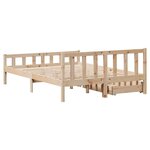 vidaXL Cadre de lit sans matelas 120x190 cm bois de pin massif