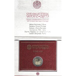 2 euros commémorative Vatican 2021 - Caravage en coffret BU.