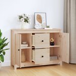 vidaXL Buffet 100x35x74 cm Bois massif de pin