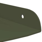 vidaXL Étagère flottante avec étagère 2 Pièces Vert olive 15 x 15 x 2 cm