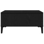 vidaXL Table basse Chêne noir 60 x 60 x 30 cm Bois d'ingénierie