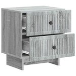 vidaXL Cabinet de chevet 2 Pièces Sonoma gris 43 x 34 5 x 47 5 cm