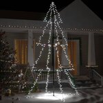 vidaXL Arbre de Noël cône 360 LED d'intérieur/d'extérieur 143x250 cm
