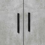 vidaXL Cadre de lit Gris béton 70 x 190 cm Bois d'ingénierie