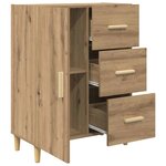 vidaXL Buffet chêne artisanal 34 x 69.5 x 90 cm Bois d'ingénierie