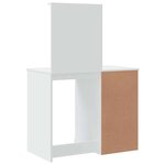 vidaXL Coiffeuse avec lumières LED blanc 90x42x132 5 cm