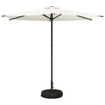 vidaXL Parasol de jardin avec base 270 x 270 cm Polyester