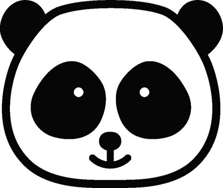 Matrice découpe (die) adorable panda