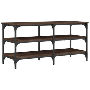 vidaXL Banc à chaussures chêne marron 100x38 5x49 cm bois d'ingénierie