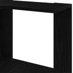 Bibliothèque d'angle vidaXL 3 niveaux Chêne noir 50x50x102 cm Bois reconstitué