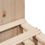 vidaXL Lit bibliothèque sans matelas 120x190 cm bois massif