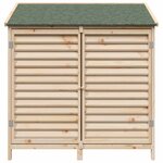 vidaXL Abri de jardin Naturel 106 x 56 x 113 5 cm Bois de Sapin Massif