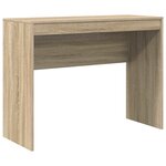 vidaXL Bureau avec rangement 2 Pièces Chêne Sonoma 100 x 40 x 76 cm