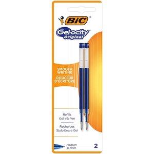 Blister de 2 Recharges Encre Gel 0 7 mm Bleu BIC