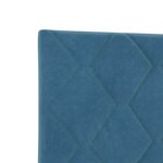 vidaXL Tête de lit LED Bleu foncé 100 cm Velours