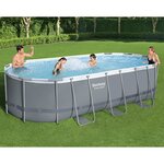 Bestway Piscine hors sol Power Steel Ovale 549x274x122 cm