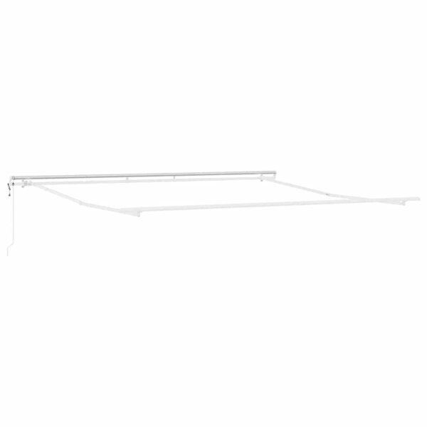 vidaXL Cadre d'auvent Blanc 450 × 350 cm Aluminium
