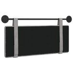 vidaXL Tête de lit suspendue Gris clair Velours