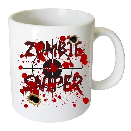 Tasse en céramique chasseur de zombie by cbkreation