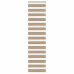 vidaXL Store zèbre marron sable largeur du tissu 60 9 cm polyester