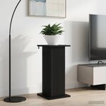 vidaXL Support de Plante Noir 30 5 x 30 x 60 5 cm Bois d'ingénierie