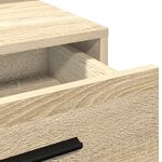 Coiffeuse vidaXL avec lumière LED Chêne Sonoma 79x41x135 cm