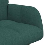 vidaXL Sofa 2 places Vert foncé 115 x 61 x 87 cm Tissu