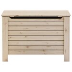 vidaXL Boîte de rangement avec couvercle RANA bois massif de pin
