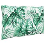 vidaXL Coussins de palette lot de 2 motif de feuilles tissu