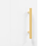 vidaXL Buffet Blanc brillant 34 5x34x90 cm Bois d'ingénierie