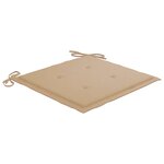 vidaXL Chaises de jardin avec coussins lot de 8 Bois d'acacia solide