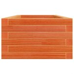 vidaXL Jardinière cire marron 110x40x23 cm bois de pin massif